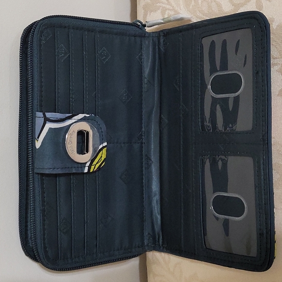 Vera Bradley RFID Turnlock Wallet - Falling Flowers - Picture 3 of 5